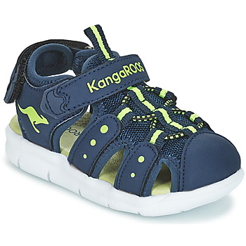 Chaussures Garçon Sandales sport Kangaroos K-MINI Marine / Jaune