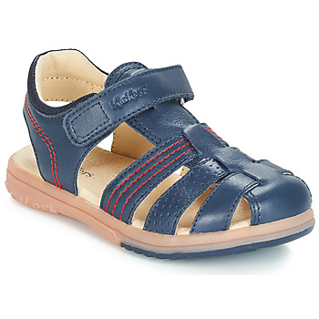 Chaussures Garçon Sandales et Nu-pieds Kickers PLATINIUM Marine