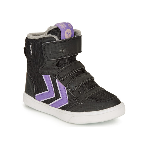 Chaussures Fille Baskets montantes hummel STADIL POLY BOOT MID JR Noir