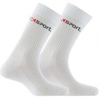 Sous-vêtements Homme Chaussettes Kindy Pack de 2 paires de chaussettes  K-sport en coton Blanc