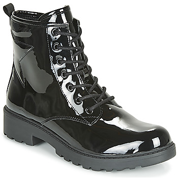 Chaussures Fille Boots Geox J CASEY GIRL Noir