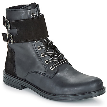 Chaussures Fille Boots Citrouille et Compagnie LOMENE Noir