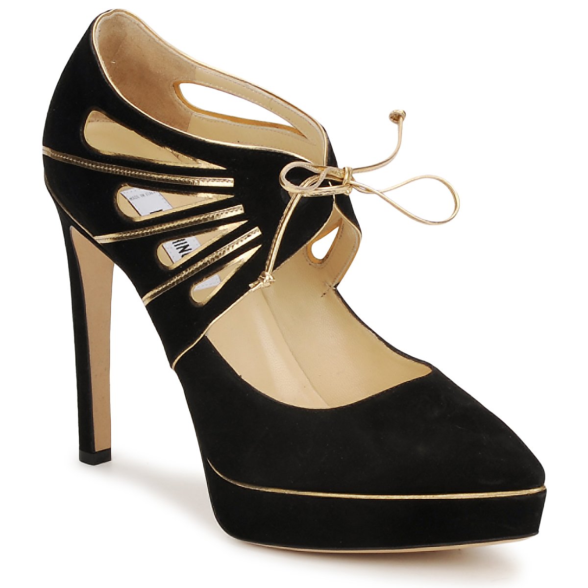 Chaussures Femme Escarpins Moschino MA1004 NERO-OR