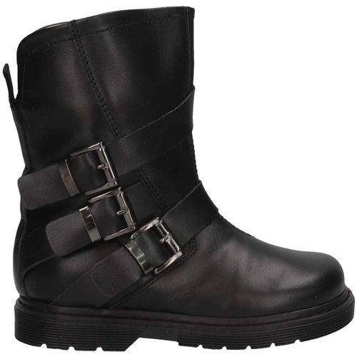 Chaussures Fille Bottines Florens E543189V NERO Biker Enfant Noir Noir