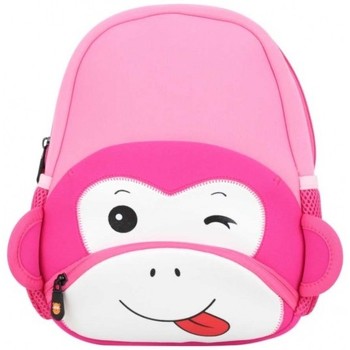 Sacs Enfant Cartables Maskot Petit sac à dos enfant  Trafikot le Singe Rose Multicolore