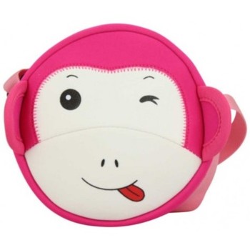 Sacs Enfant Cartables Maskot Petit sac bandoulière  Trafikot le Singe Rose Multicolore