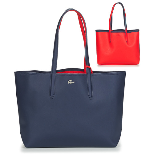 Sacs Femme Cabas / Sacs shopping Lacoste ANNA Marine / Rouge