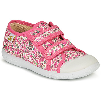 Chaussures Fille Baskets basses Citrouille et Compagnie GLASSIA Rose / Multicolore