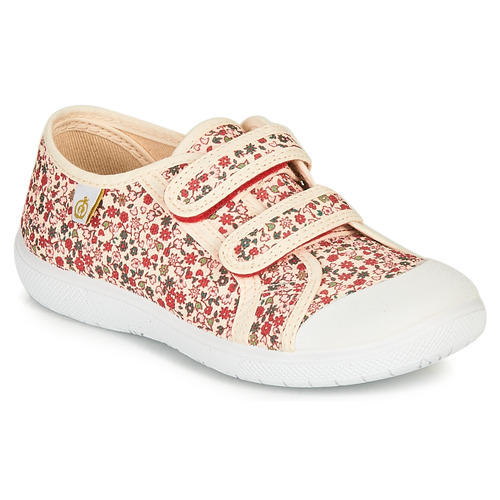 Chaussures Fille Baskets basses Citrouille et Compagnie GLASSIA Ecru / Multicolore