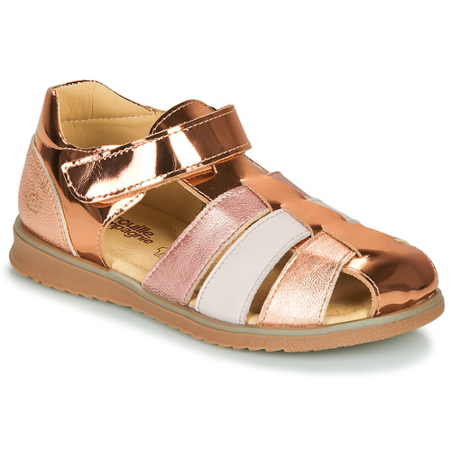 Chaussures Fille Sandales et Nu-pieds Citrouille et Compagnie FRINOUI Bronze / Rose