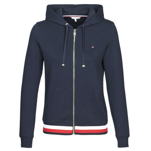 Vêtements Femme Sweats Tommy Hilfiger HERITAGE ZIP THROUGH HOODIE Marine