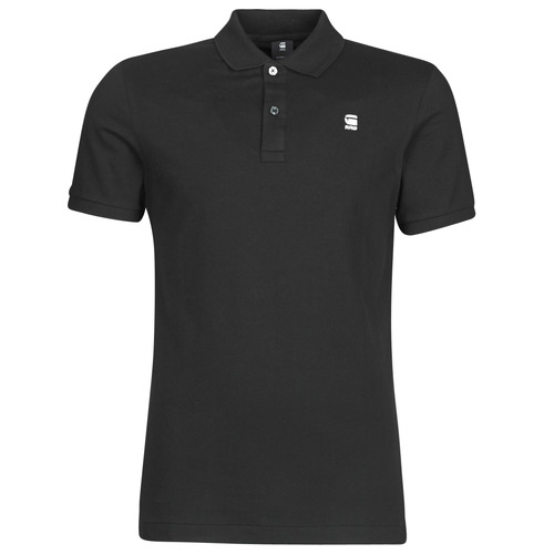 Vêtements Homme Polos manches courtes G-Star Raw DUNDA SLIM POLO SS Noir