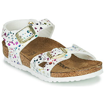 Chaussures Fille Sandales et Nu-pieds Birkenstock RIO Blanc / Multicolore