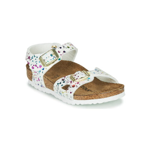 Chaussures Fille Sandales et Nu-pieds Birkenstock RIO Blanc / Multicolore