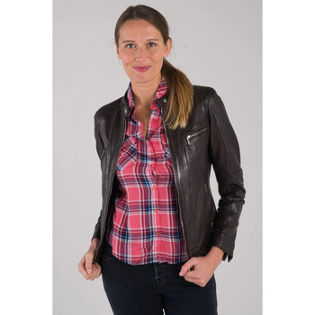 Vêtements Femme Vestes en cuir / synthétiques Rose Garden SILENE LAMB SANDY/AOSTA R-BROWN Marron