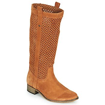 Chaussures Femme Bottes ville Betty London DIVOUI Cognac