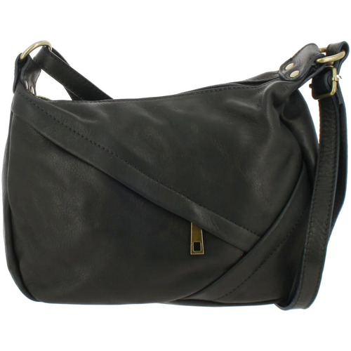 Sacs Femme Sacs Dupond Durand FLORIANE sac bandoulière en cuir Noir