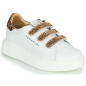 Chaussures Femme Baskets basses Serafini J.CONNORS Blanc / Doré