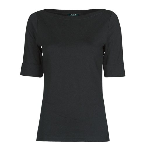 Vêtements Femme T-shirts manches longues Lauren Ralph Lauren JUDY Noir