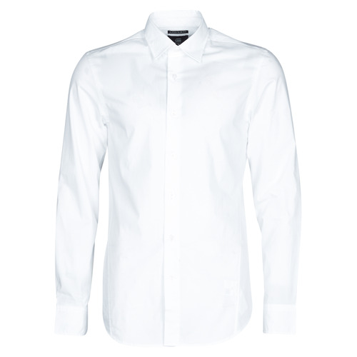 Vêtements Homme Chemises manches longues G-Star Raw DRESSED SUPER SLIM SHIRT LS Blanc