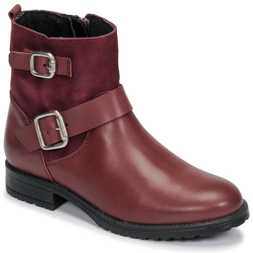 Chaussures Fille Boots Citrouille et Compagnie NIVOLE Bordeaux