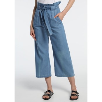 Vêtements Femme Pantalons fluides / Sarouels Lois pantalon cinturon dael jinx bleu clair 206902042 Bleu