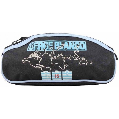 Sacs Enfant Cartables Serge Blanco Trousse  toile PC013PRJ simple 1 compartiment Noir