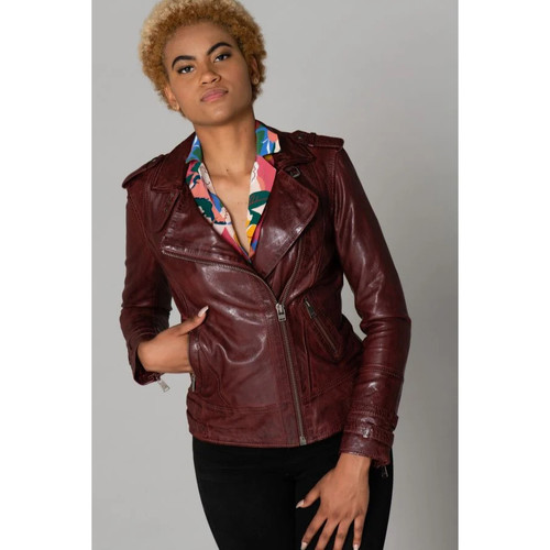 Vêtements Femme Vestes en cuir / synthétiques Cityzen APRILIA 2 OXBLOOD Marron