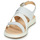 Chaussures Fille Sandales et Nu-pieds Geox J SANDAL REBECCA GIR Blanc / Argenté