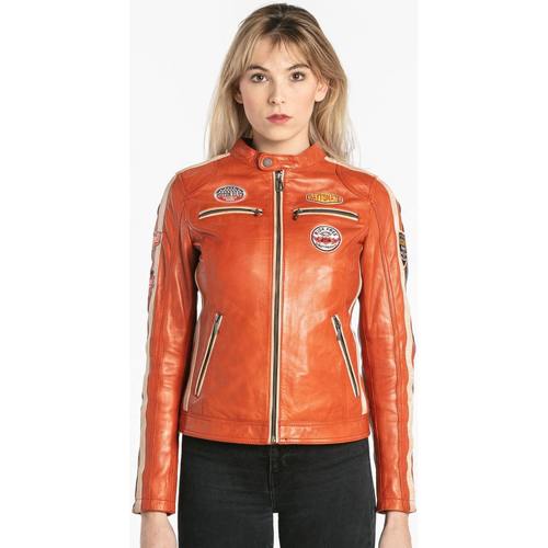 Vêtements Femme Vestes en cuir / synthétiques Rose Garden OLIVERA SHEEP ATLAS BURNT ORANGE Orange