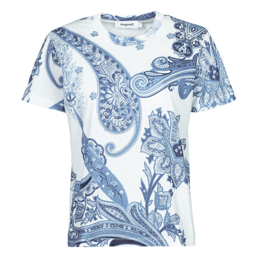 Vêtements Femme T-shirts manches courtes Desigual POPASLEY Bleu