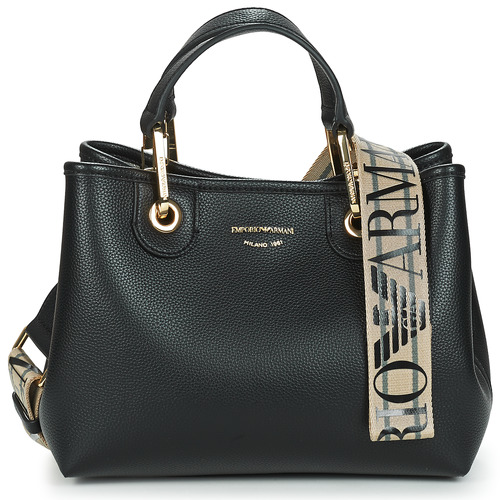 Sacs Femme Sacs porté main Emporio Armani BORSA SHOPPING Noir / Or