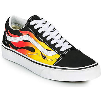 Chaussures Baskets basses Vans UA OLD SKOOL Noir / Orange