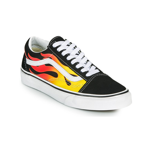 Chaussures Baskets basses Vans UA OLD SKOOL Noir / Orange