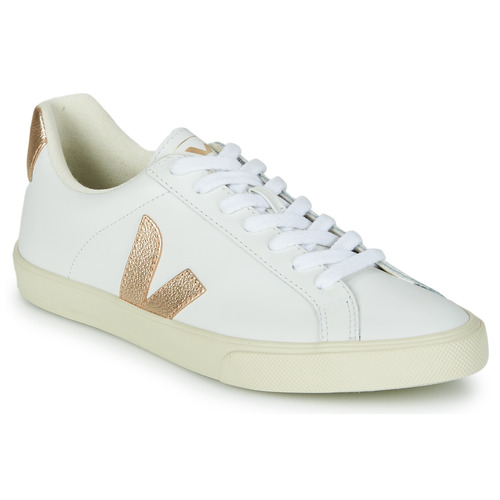 Chaussures Femme Baskets basses Veja ESPLAR LOGO Blanc / Doré