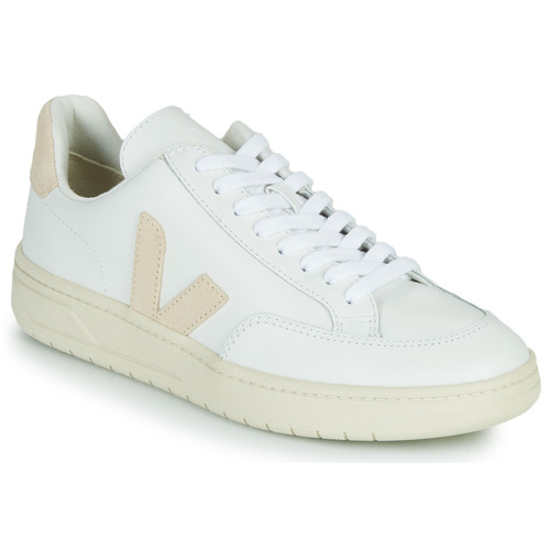 Chaussures Baskets basses Veja V-12 Blanc / Beige