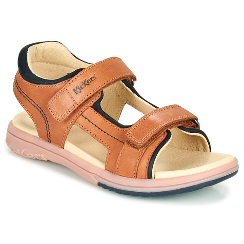 Chaussures Garçon Sandales et Nu-pieds Kickers PLATINO Camel