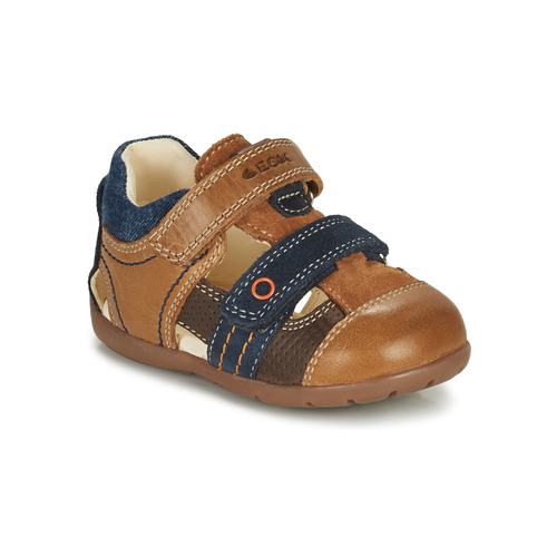 Chaussures Garçon Sandales et Nu-pieds Geox KAYTAN Marron / Marine