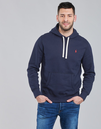 Vêtements Homme Sweats Polo Ralph Lauren SWEAT A CAPUCHE MOLTONE EN COTON Bleu