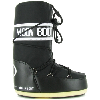 Chaussures Enfant Bottes de neige Moon Boot NYLON KIDS MINI Noir