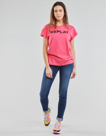 Vêtements Femme Jeans skinny Replay NEW LUZ Bleu Moyen