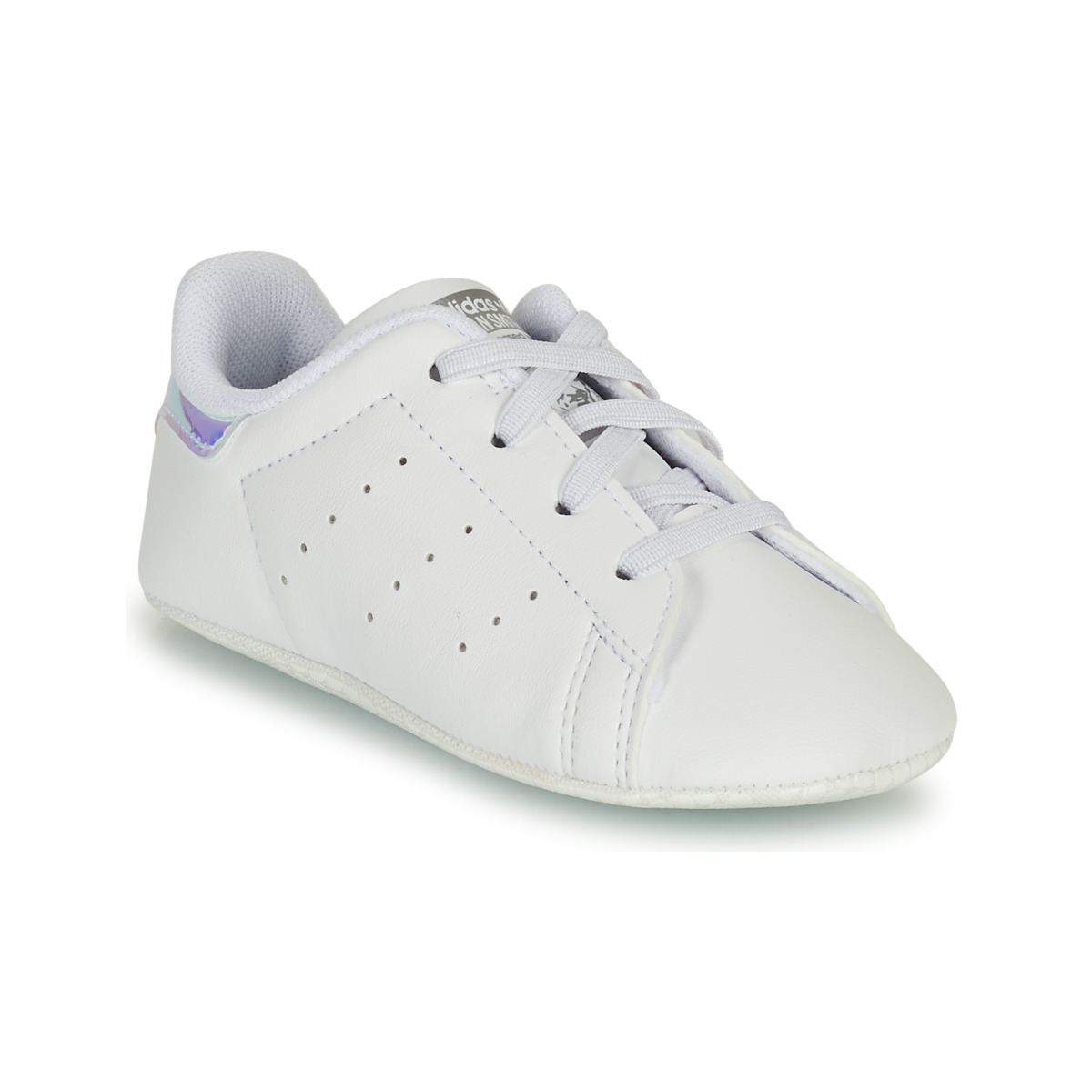 Chaussures Fille Baskets basses adidas Originals STAN SMITH CRIB Blanc / Argent