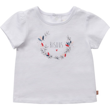 Vêtements Fille T-shirts manches courtes Carrément Beau BIANCA Blanc