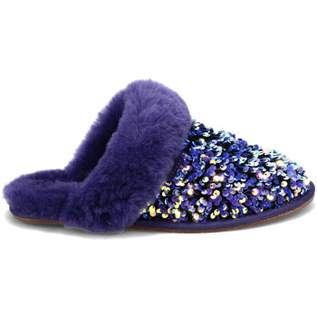 Chaussures Femme Chaussons UGG SCUFFETTE II STELLAR SEQUIN Bleu