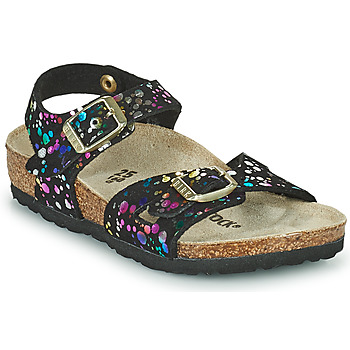 Chaussures Fille Sandales et Nu-pieds Birkenstock RIO Noir / Multicolore