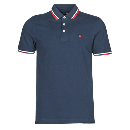 Vêtements Homme Polos manches courtes Jack & Jones JJEPAULOS Marine