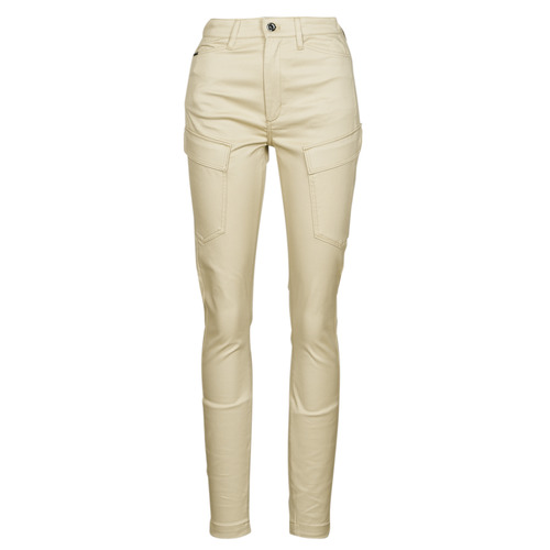 Vêtements Femme Pantalons cargo G-Star Raw HIGH G-SHAPE CARGO SKINNY PANT WMN Beige