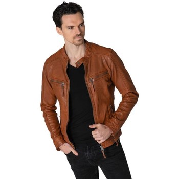 Vêtements Homme Vestes en cuir / synthétiques Cityzen KANSAS COGNAC Marron