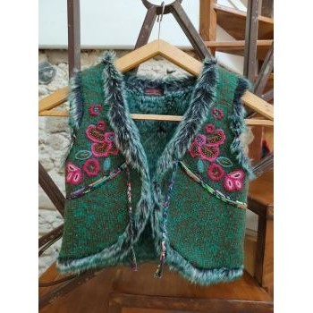 Vêtements Fille Gilets / Cardigans Catimini Gilet Catimini Vert