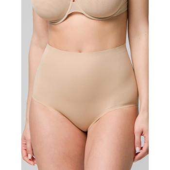 Sous-vêtements Femme Produits gainants Luna Slip amincissant microfibre taille haute 26 cm Sculpt Beige